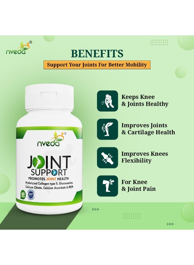 Joint Support for keeping Joints healthy containing Collagen Type 2, Glucosamine, Calcium and MSM (60 Nos) - Image 4