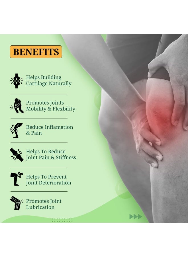 Joint Support for keeping Joints healthy containing Collagen Type 2, Glucosamine, Calcium and MSM (60 Nos) - Image 5