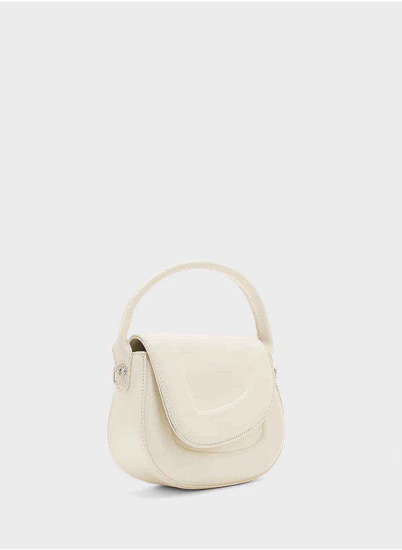 جينجر Curved Shape Satchel Bag