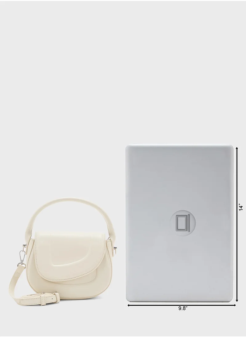 Ginger Curved Shape Satchel Bag