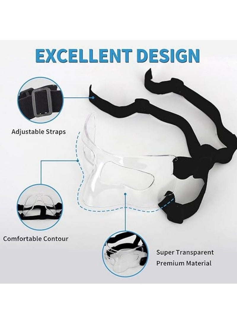 NIBEMINENT Nose Guard for Broken Nose, Face Shield Masks for Soccer and basketball Sports, Adjustable for Adults and Teenagers, Suitable for Men and Women - Image 5