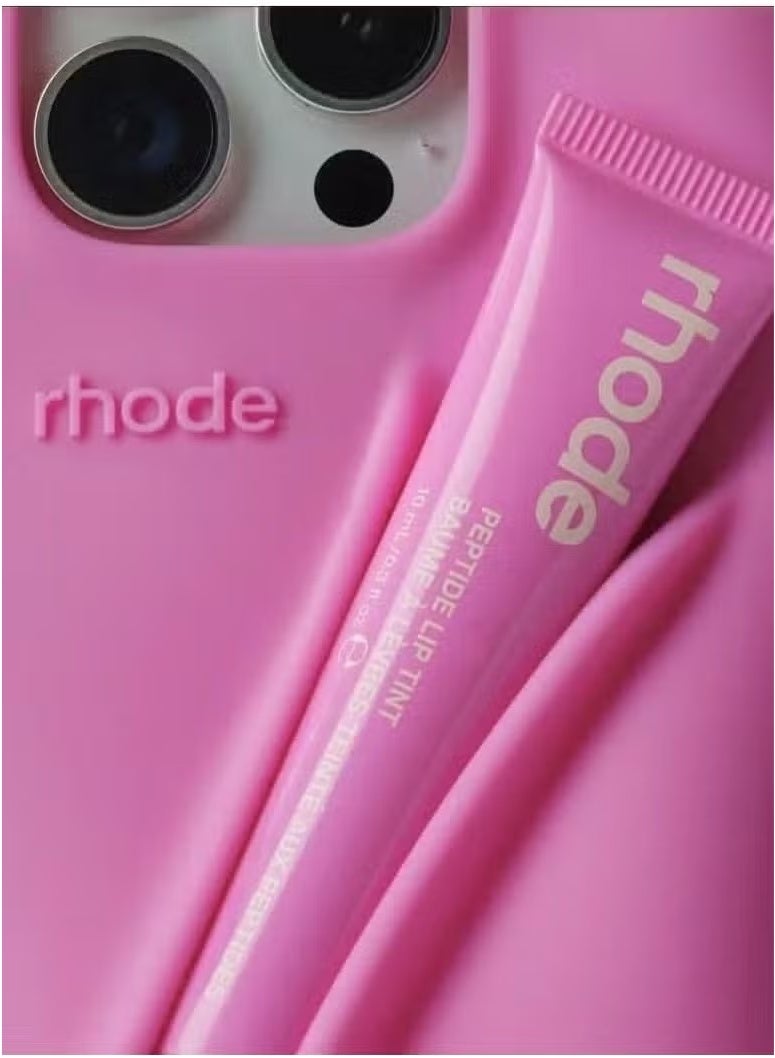 rhode Peptide Lip Tint (SHORTCAKE) + Summer Lip Case Case for iPhone 14 Pro Max (SHORTCAKE) - Limited Edition - Image 4