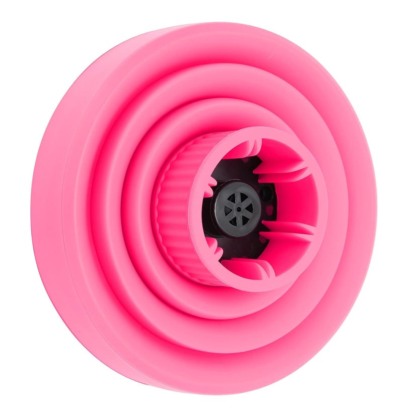 woobles Universal Hair Diffuser, Collapsible Hair Dryer Diffuser Portable Travel Folding Hair Blow Dryer Diffuser Curly or Wavy Hair Styling Tool Hair Dryer Diffuser Nozzle for Hair Dryers(pink) - Image 4