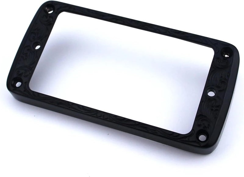 Humbucker Pickup Rings 4Pcs Curved Bottom Metal Humbucker Pickup Mounting Ring Set - Bridge and Neck Pickups Cover Frame(GD) - Image 4