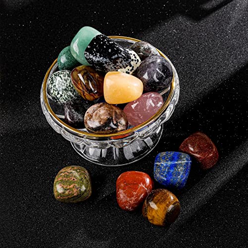 Ebristar Tumbled Stones and Crystals Bulk, 20 PCS 1/2" - 1" Size Random Assorted of Natural Tumbled Polished Gemstones for Jewelry Making, Decoration, Healing Stone, Reiki, Chakra (Mixed Stones) - Image 4