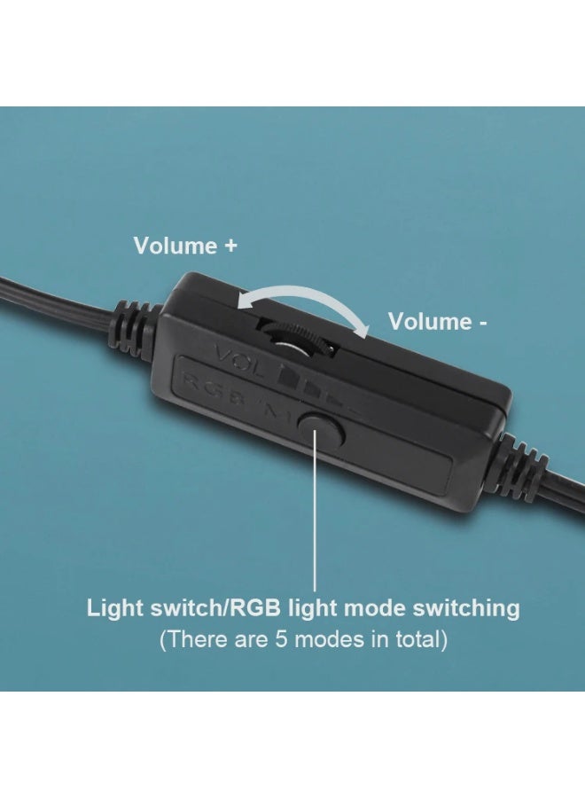 Kisonli I-630 USB 2.0 Stereo Speaker with RGB Lighting – 3W × 2 Performance for PC & Mobile - Image 5