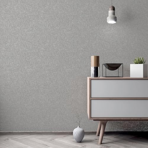Arthouse Mid Grey Linen Textures Wallpaper 676007 - Image 3