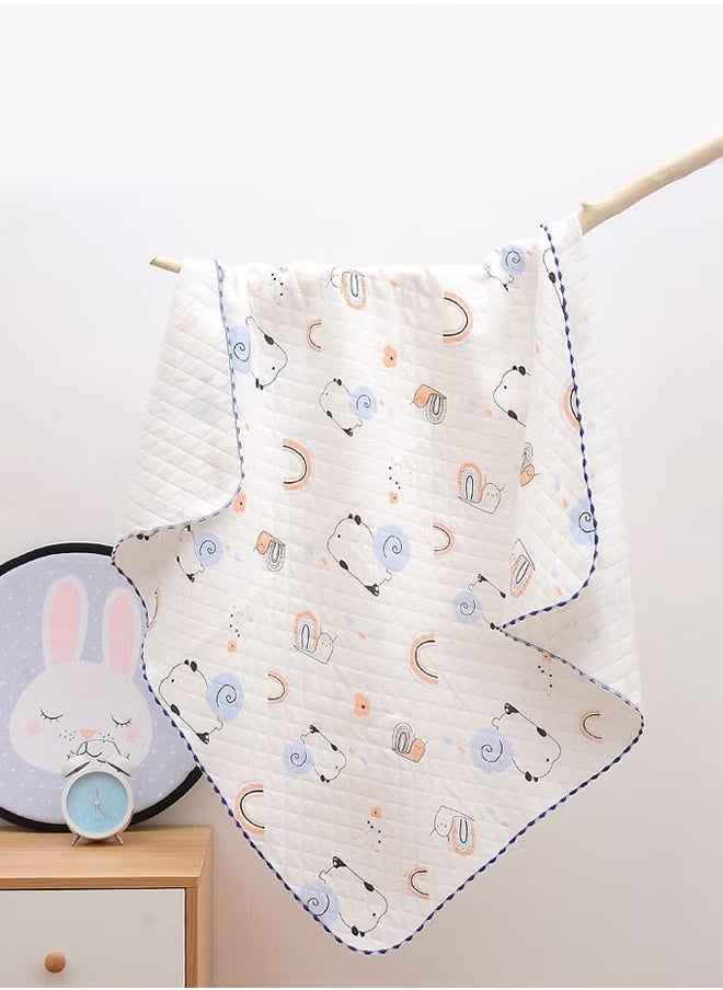 Berma Baby Baby swaddle, newborn bathrobe, super soft newborn swaddle, 80*80cm bed blanket, children's quilt, baby stroller blanket, soft hug blanket, super absorbent blanket, lightweight, foldable (lion)  - Image 3