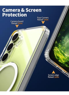Houmt Samsung S25 Magsafe Case Cover Support Wireless Charging Shockproof Slim Fit Galaxy S25 Cover Lightweight Scratch-Resistant Protective Case for Samsung Galaxy S25 6.1" Clear  - Image 5