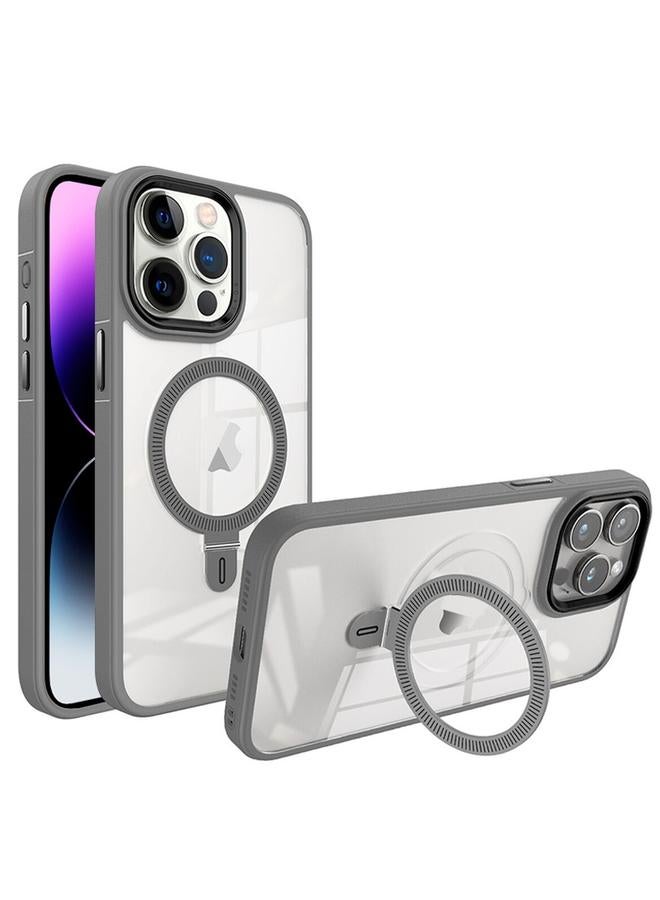 S-TOP Case For iPhone 14 Pro Max Shield Armor MagSafe Holder Phone Case - Image 1