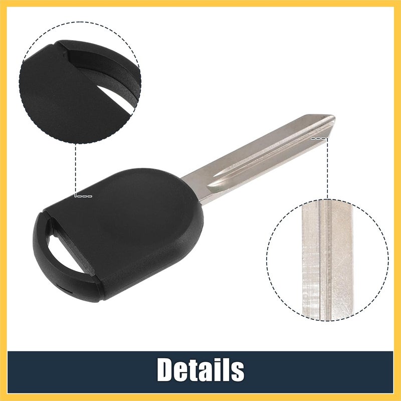 REPAIROCK Replacement Uncut Transponder Chip Key Chipped Ignition Key Fob for Ford F-150 F-250 F-350 F-450 F-550 Edge Escape Explorer Focus with 63 Chip Auto Replacement Parts - Image 5