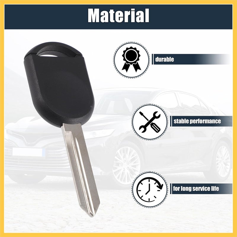 REPAIROCK Replacement Uncut Transponder Chip Key Chipped Ignition Key Fob for Ford F-150 F-250 F-350 F-450 F-550 Edge Escape Explorer Focus with 63 Chip Auto Replacement Parts - Image 4