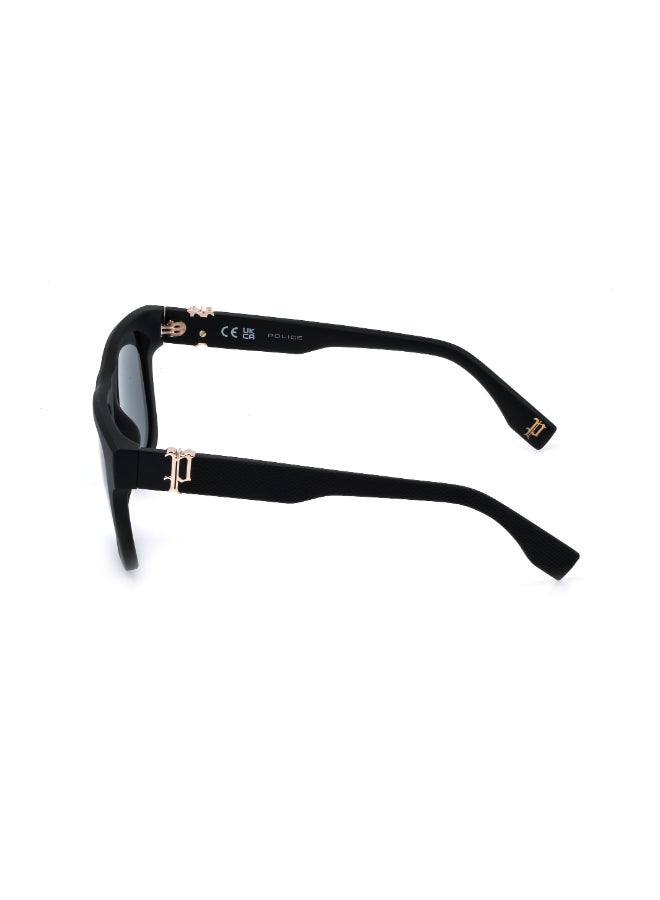 Police Square Full-Rim Sunglasses BEYOND LITE 7 SPLQ79M Matt Black Frame, smoke Lenses - Image 3