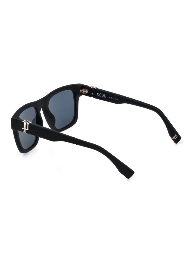 Police Square Full-Rim Sunglasses BEYOND LITE 7 SPLQ79M Matt Black Frame, smoke Lenses - Image 4