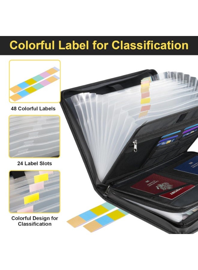 general Waterproof and fireproof file bag, foldable organ file bag, large-capacity file storage bag - Image 4