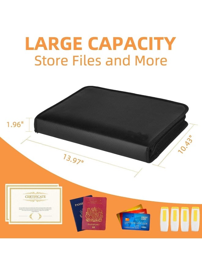 general Waterproof and fireproof file bag, foldable organ file bag, large-capacity file storage bag - Image 2
