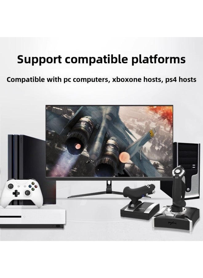 Lestat PXN-2119PRO مقبض وحدة تحكم الطيران المحاكاة يدعم Windows 10/PC/P4/xbox-لون المنتج: PXN-2119 PRO - Image 3