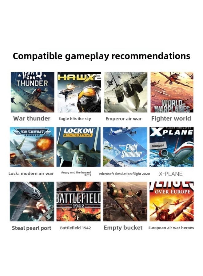 Lestat PXN-2119PRO مقبض وحدة تحكم الطيران المحاكاة يدعم Windows 10/PC/P4/xbox-لون المنتج: PXN-2119 PRO - Image 5