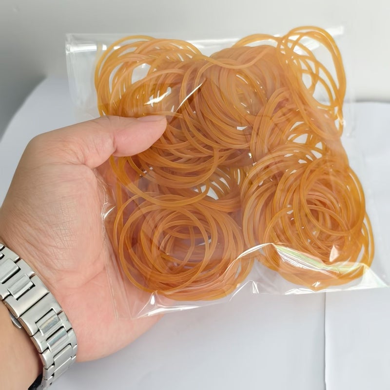 Yellow Strong Elastic Hair Ties 100pcs Multipurpose Bands For Office School Home - Image 5