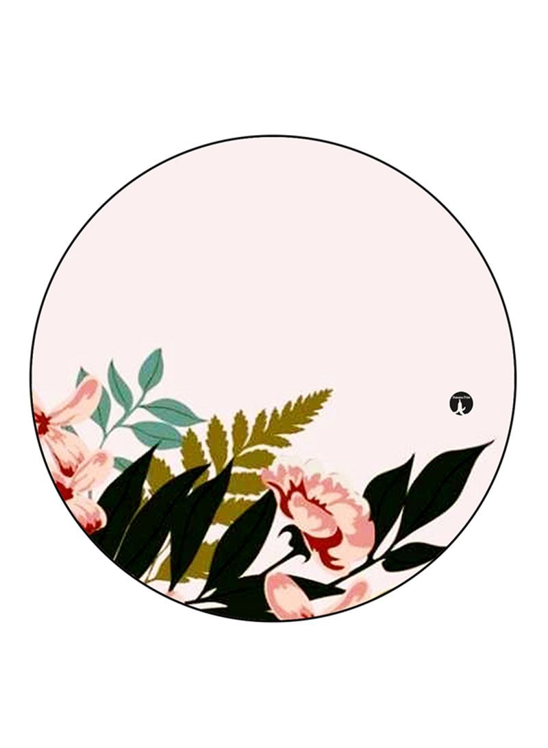 Flowers Printed Mouse Pad Multicolour