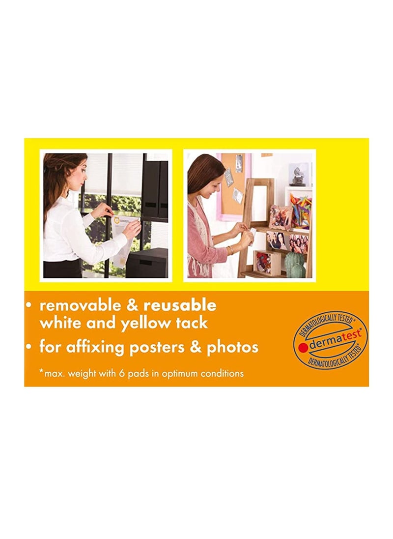 UHU 80-Piece Patafix Reusable Adhesive Pad Yellow  - Image 2