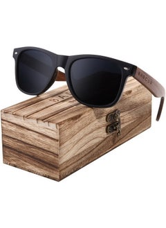Barcur Motta American Made Walnut Handle High Quality Walnut Wood Handle UV400 Polarized Men's and Women's Sunglasses  - Image 1
