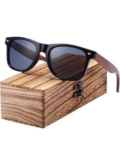Barcur Motta American Made Walnut Handle High Quality Walnut Wood Handle UV400 Polarized Men's and Women's Sunglasses  - Image 4