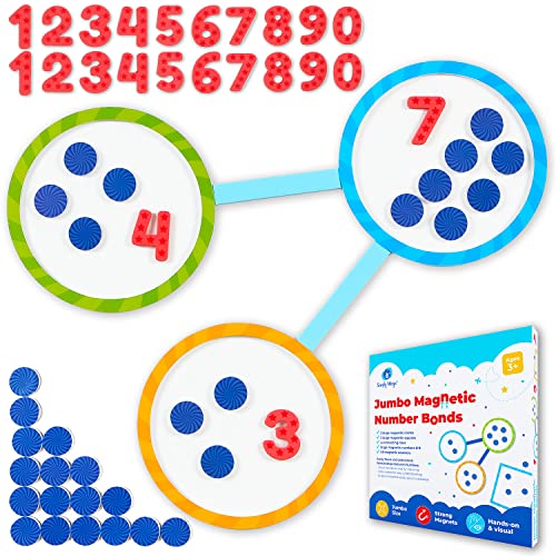Simply magic 75 PCS Magnetic Number Bonds Set  Magnetic Numbers for Whiteboard Number Bonds Game Number Line Magnets Math Aids Accessories Supplies for Classroom Kindergarten Math Manipulatives  Simply Magic - Image 1