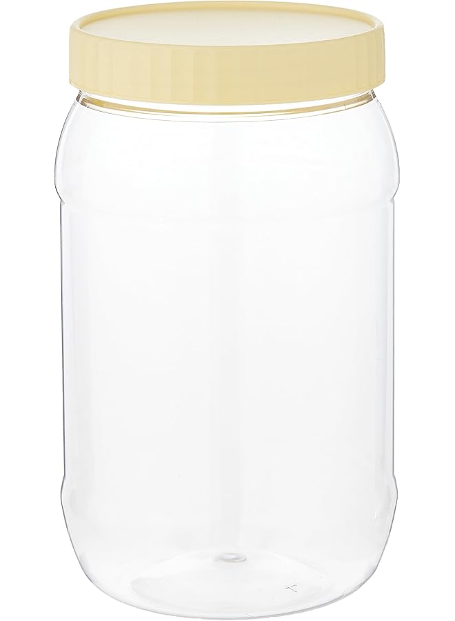 Sunpet Round Spicejar/Pet Jar/Plastic Round Food Storage Jar 1500 Ml Capacity - Image 1