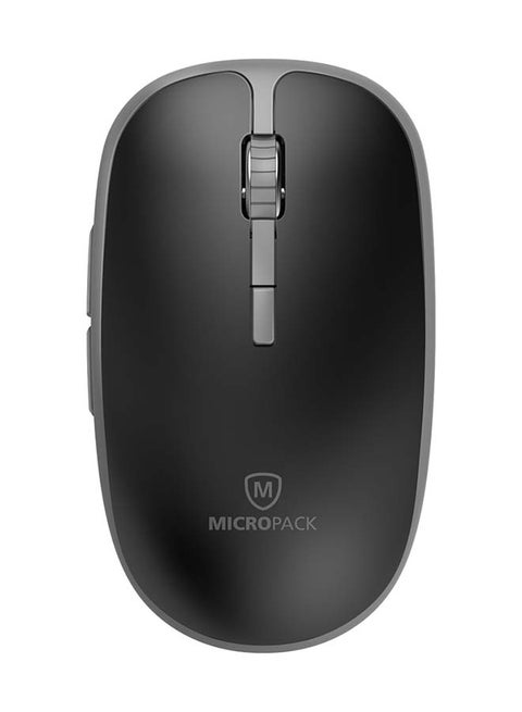 MP-729B Dual Mode Wireless Mouse - Bluetooth 5.0, 6 Buttons, 1600 CPI, Black