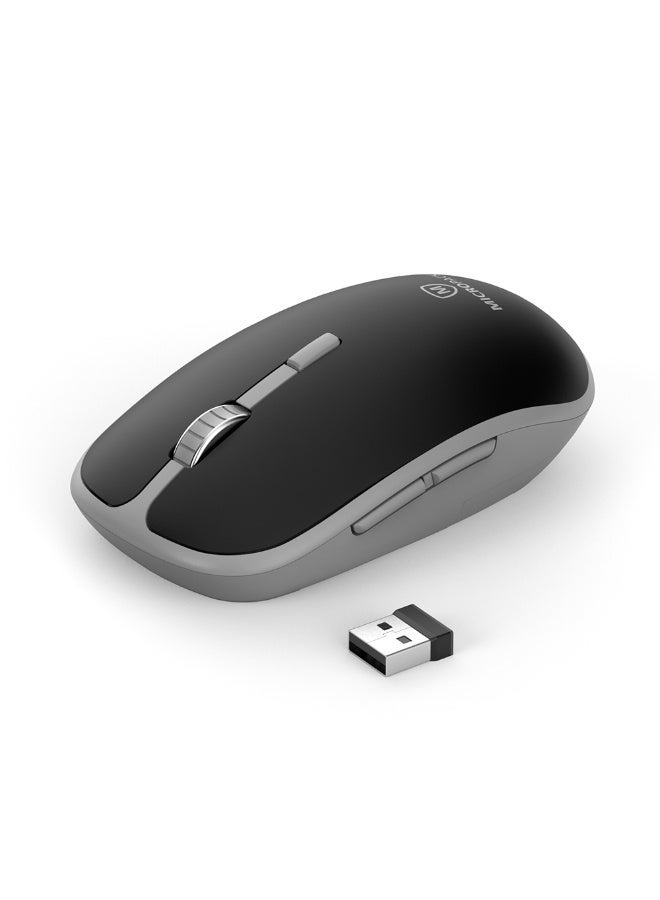 مايكروباك ماوس لاسلكي وضع مزدوج Micropack MP-729B - بلوتوث 5.0، 6 أزرار، 1600 CPI، أسود - Image 2