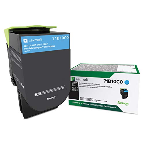 Lexmark 71B10C0 CS317dn CX317dn CS417dn CX417de CS517de CX517de Cyan Return Program Cartridge Toner - Image 3