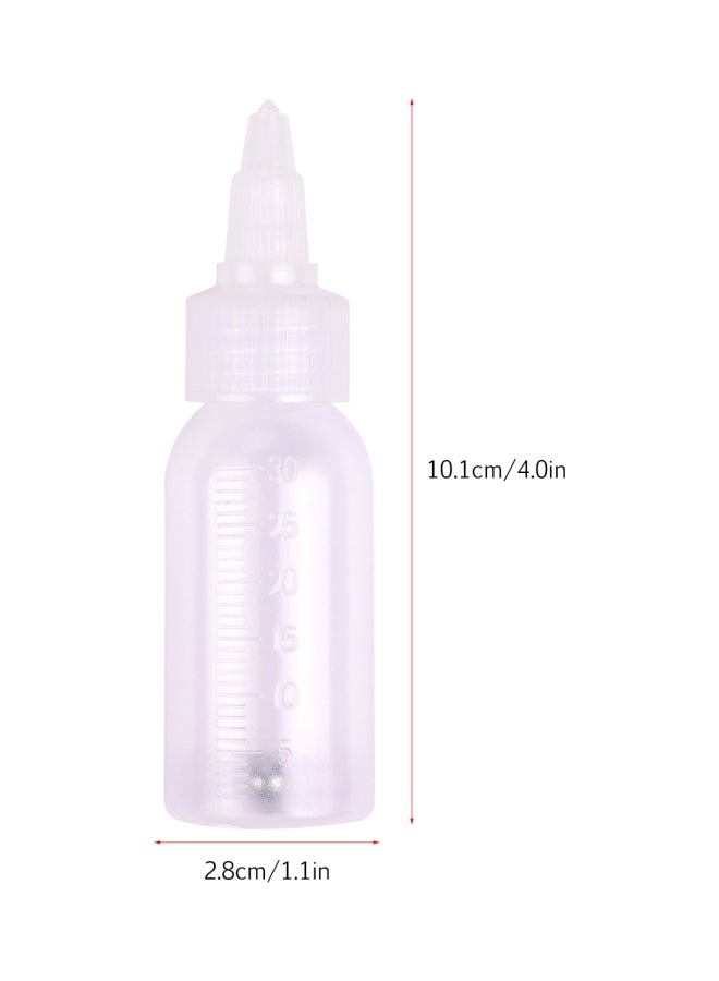NIBEMINENT 10-Pieces Airbrush Paint Storage Bottle Transparent - Image 2