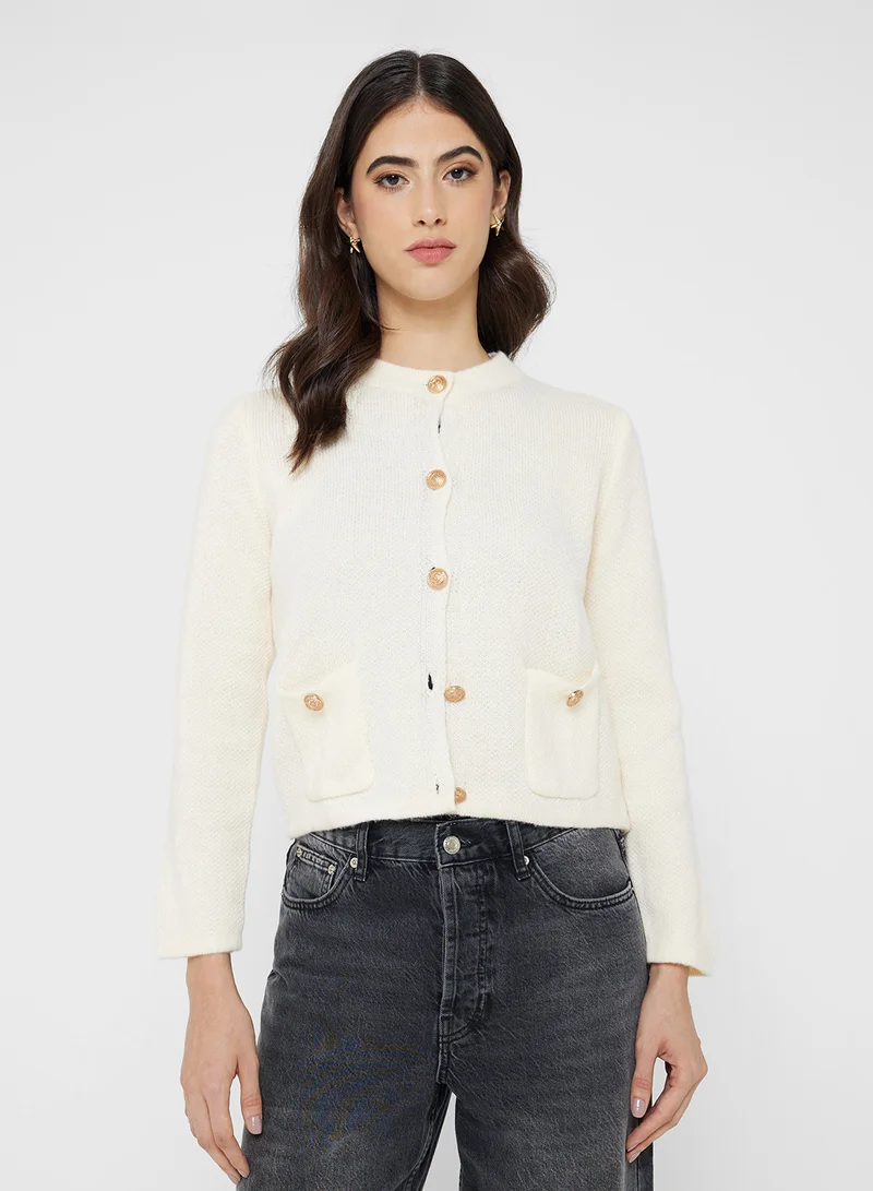Ginger Classic Fine Knit Cardigan