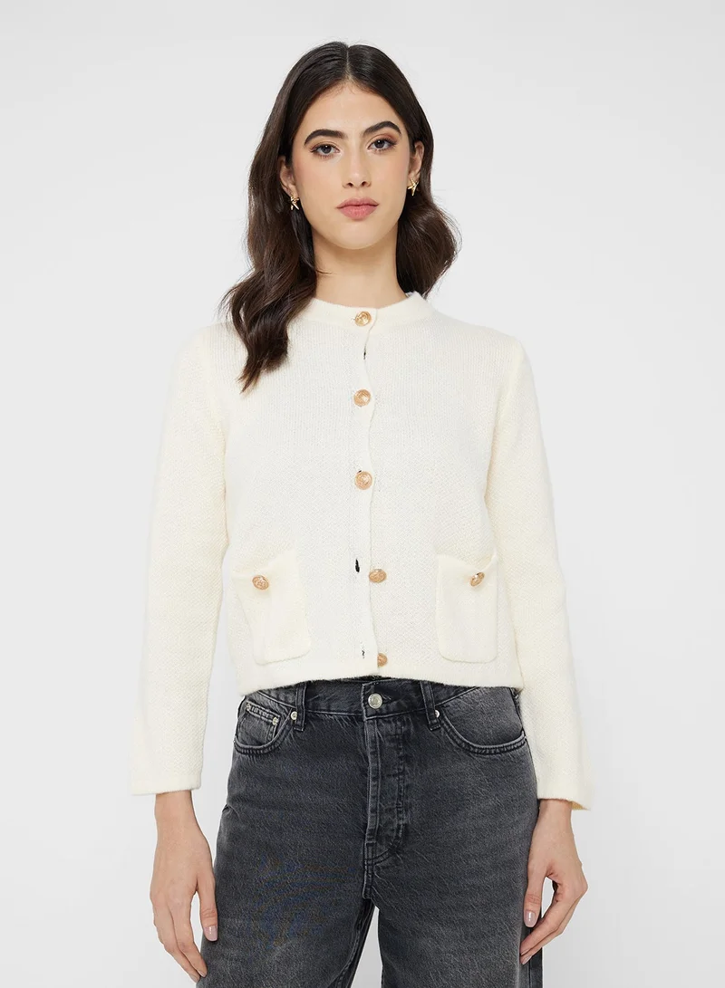 Ginger Classic Fine Knit Cardigan