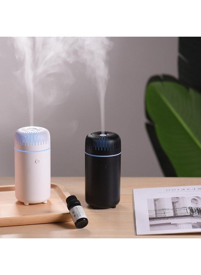 Beauenty Car Diffuser USB Mini Humidifier Ultrasonic Essential Oil Diffuser Cool Mist Air Refresher for Car Office Bedroom Home (Black) - Image 4