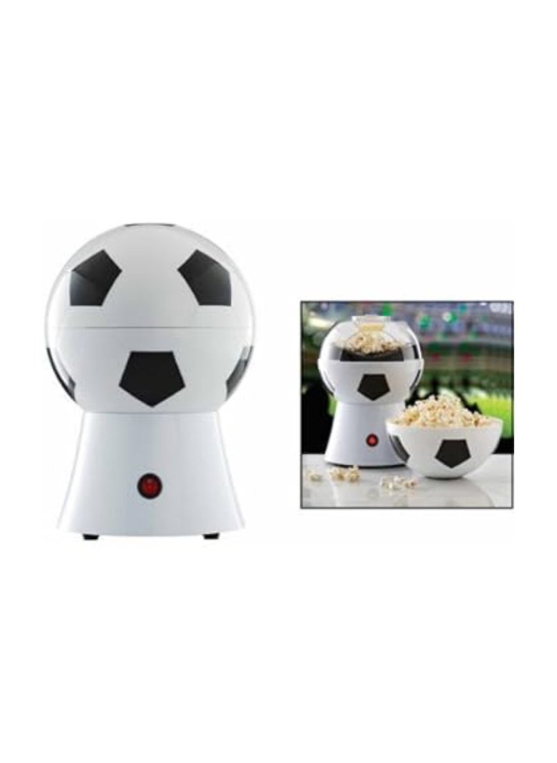 Dreamzon Creative Soccer Ball Electric Household Hot Air Popcorn Maker Automatic Mini Popcorn Machine White/Black  - Image 2