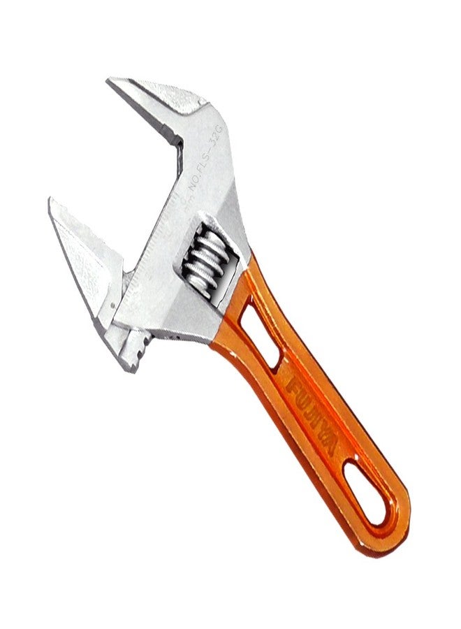 FUJIYA Tools, FLS-32G-F, Short Adjustable Wrench with Grip - Image 1
