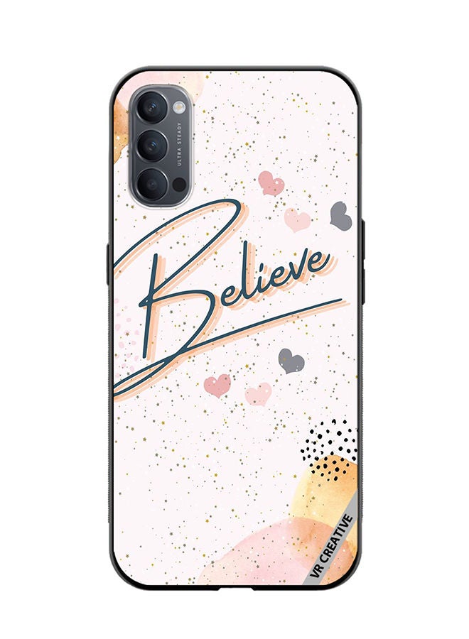 VR CREATIVE Protective Case Cover For Oppo Reno4 Pro 5G Believe Design Multicolour - Image 1