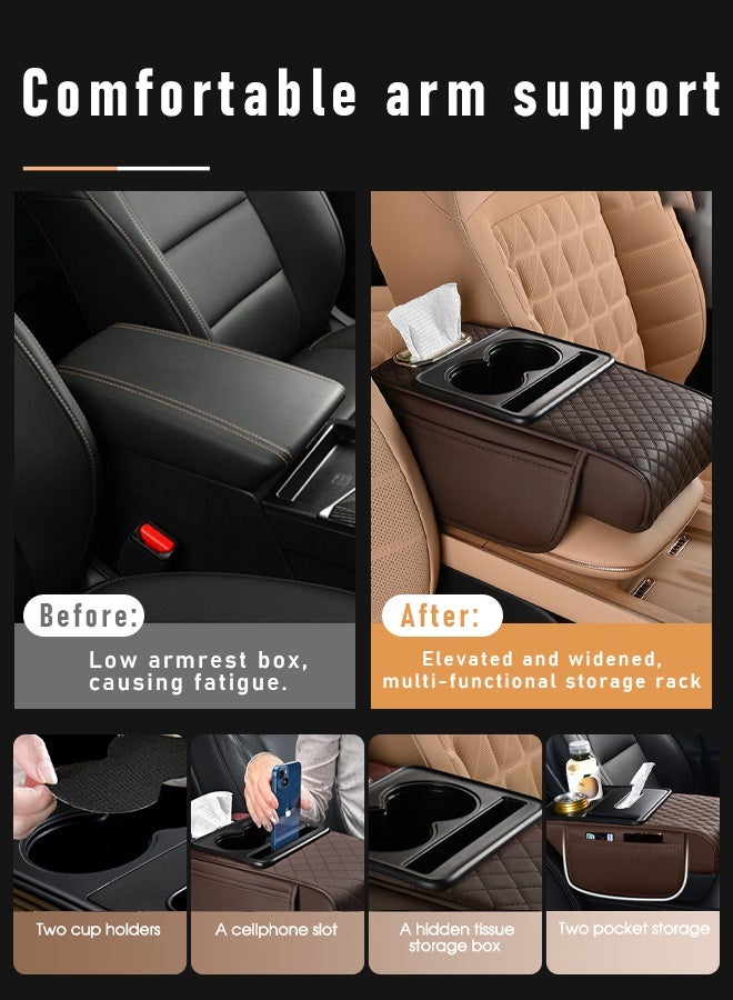 Generic Multifunctional vehicle-mounted height-enhancing integrated armrest box pad  - Image 5