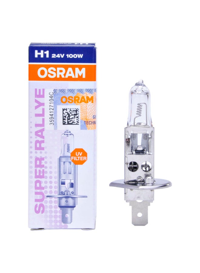 OSRAM مصباح أوسرام للسيارات، شعاع منخفض وعالي، مصباح هالوجين H1 24V 100W، عبوة فردية - Image 2
