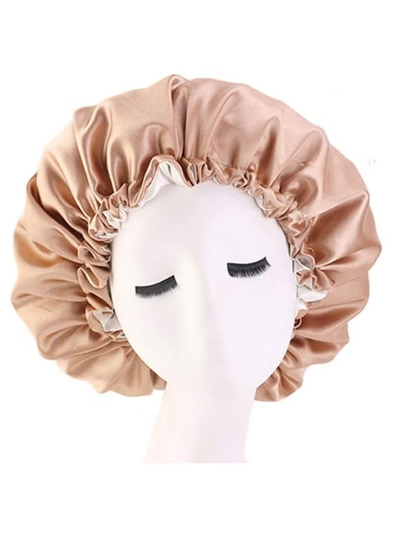 Gecomo Women's Adjustable Reversible Satin Bonnet - Soft Double Sided Sleep Cap, Protects Natural Hair, Assorted Colors - Image 1