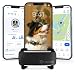 Tractive Smart Dog GPS Tracker Live Pet Tracker with Virtual Fence Vital Signs Monitoring of Heart Respiratory Rate Bark Monitoring Dog Collar Attachment Black - Image 1