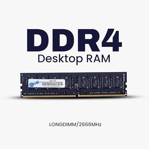 EVM 16GB DDR4 Desktop RAM Memory | 2666MHz | PC4-21300 | Long-DIMM | 288-Pin | 1.2V Low Voltage | High Speed Performance | Intel & AMD Compatible | 10 Year Warranty (EVMT16G2666U88P) - Image 2