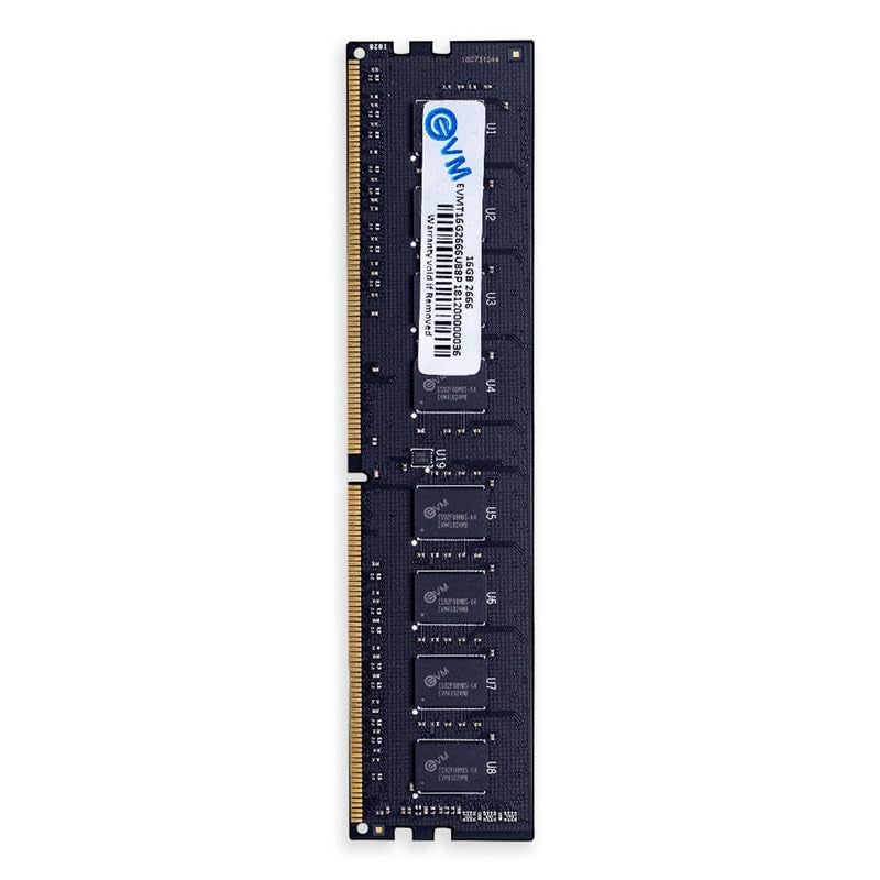 EVM 16GB DDR4 Desktop RAM Memory | 2666MHz | PC4-21300 | Long-DIMM | 288-Pin | 1.2V Low Voltage | High Speed Performance | Intel & AMD Compatible | 10 Year Warranty (EVMT16G2666U88P) - Image 1
