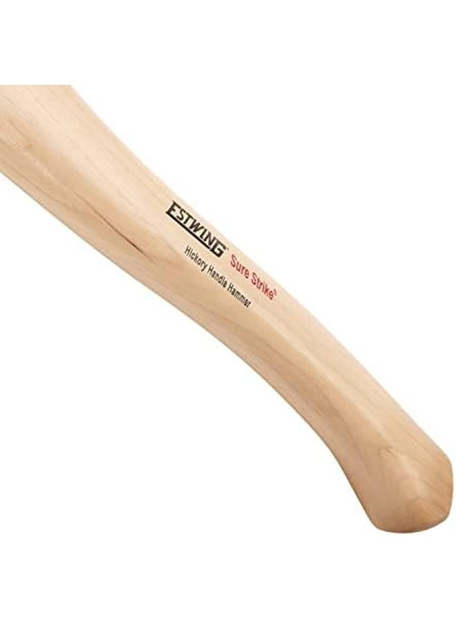 Estwing Sure Strike California Framing Hammer 25 Oz Straight Rip Claw With Milled Face And Hickory Wood Handle Mrw25Lm  - Image 4