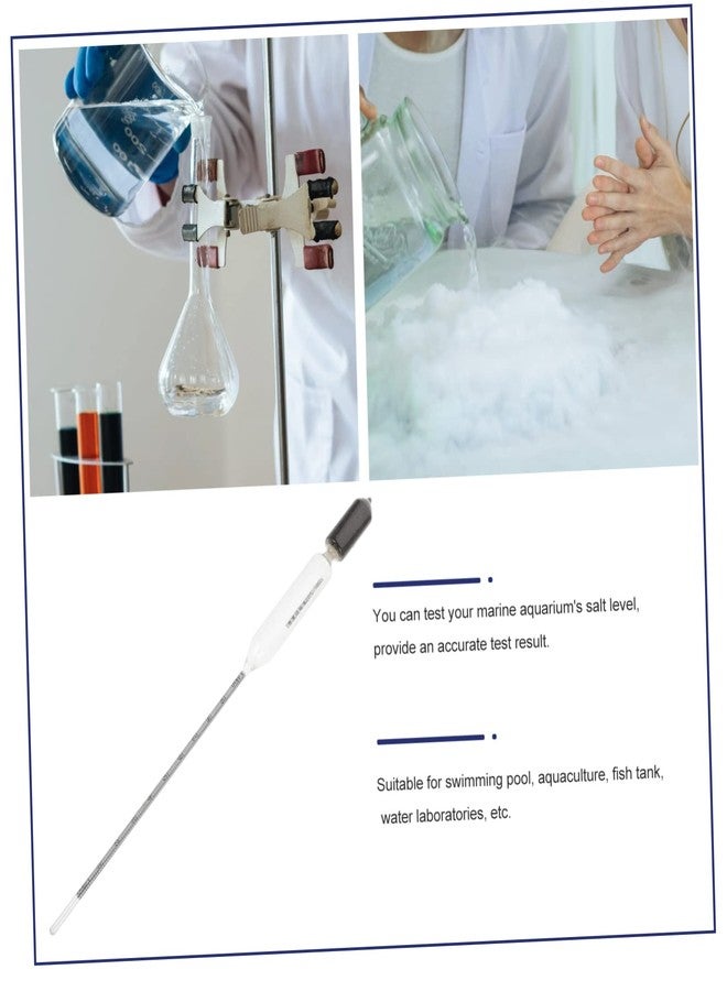 SOLUSTRE Professional Glass Hydrometer for Sea Water Density Measurement Scale for Aquariums Fish Tanks and Aquaculture Testing - Image 5