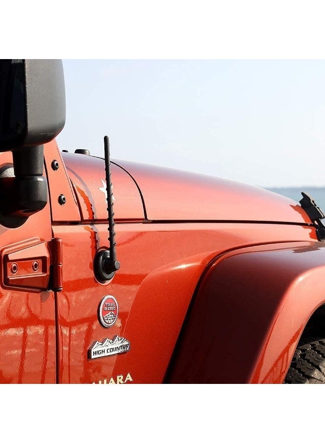 Short Antenna for 2007-2024 Jeep Wrangler Gladiator JK JL JT JKU JLU Sahara Rubicon Sport 4xe Willys Mojave, 7 Inch Jeep Replacement Antenna Jeep Wrangler Gladiator Accessories - Image 5