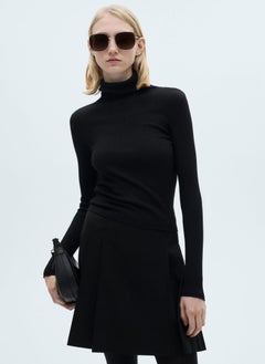 Wool Blend Turtleneck Sweater