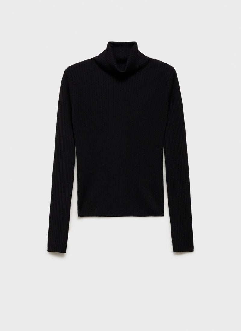 MANGO - Wool Blend Turtleneck Sweater - Image 1